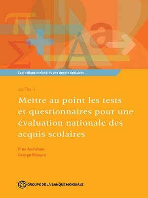 cover image of Évaluations nationales des acquis scolaires, Volume 2
